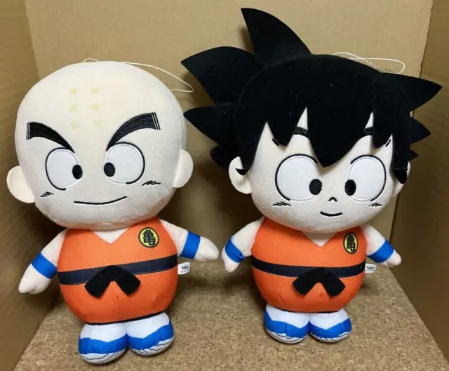 Dragon Ball Big Plush Kamesenryu Uniform Son Goku and Krillin Set Prize 26cm