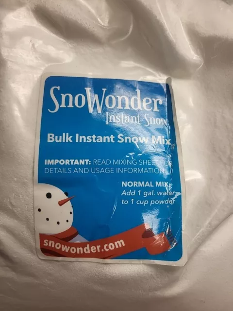 15 Lbs BULK FAKE SNOW powder Outdoor Indoor Makes 180 Gallons of Instant Snow