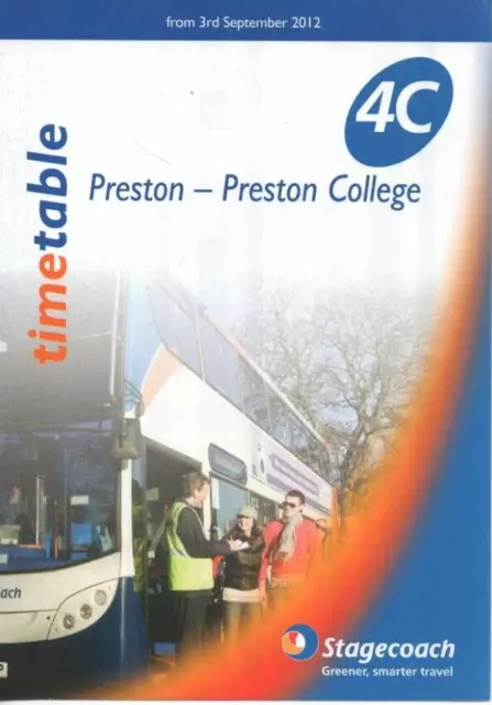 Stagecoach Bus Timetable - 4C - Preston-Preston College - September 2012