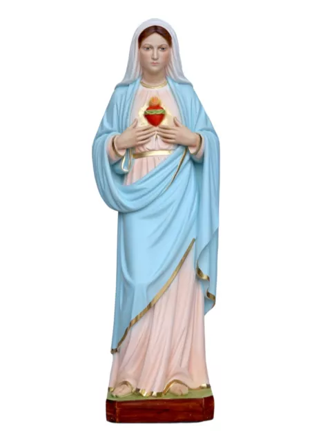 Estatua Sagrado Corazón de Maria CM 40 (15.75'') Resina para Interior Ed Externo