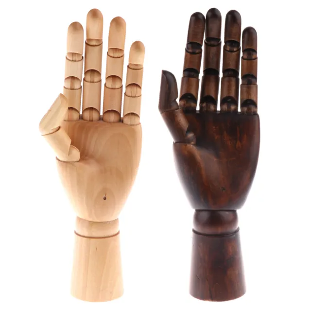Wooden Hand Modelle, Links Hand Body Künstler Modell Articulated Mannequin aus