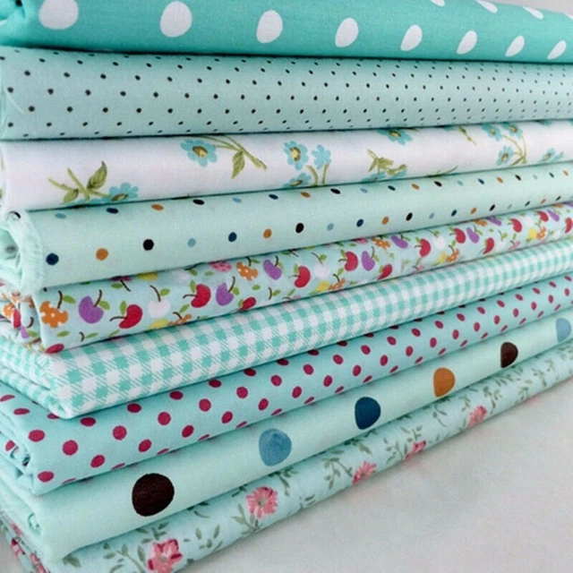 Bundle Tissu coton Couture Artisanat 9pcs 25cm * 25cm DIY Patchwork Batiks