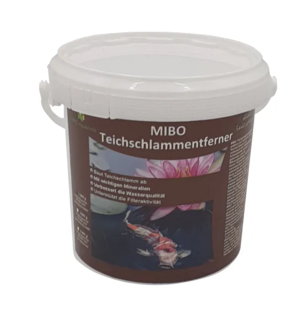 (13,90€/kg) MIBO Teichschlammentferner 1kg Teichpflege Teichschlamm Gartenteich