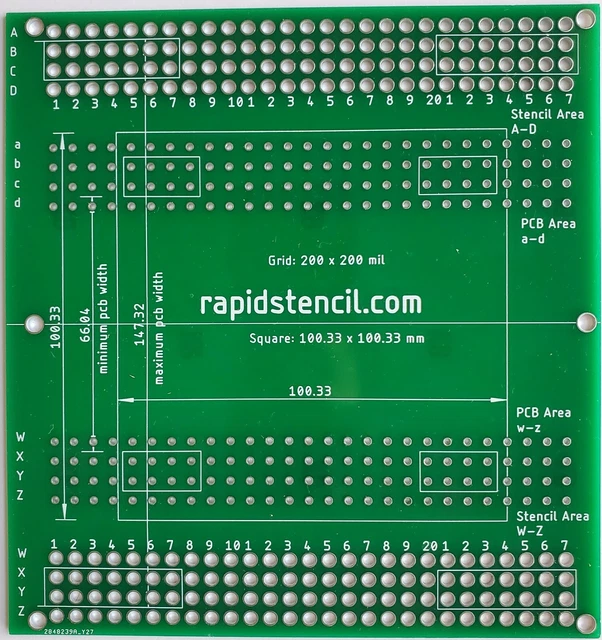 Solder Paste Printer PCB SMT Stencil Printer Manual RapidStencil Simple 10x10