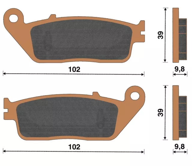 Top4 Pastiglie freno Sint Ant per Yamaha X-Max 250 2014-2014