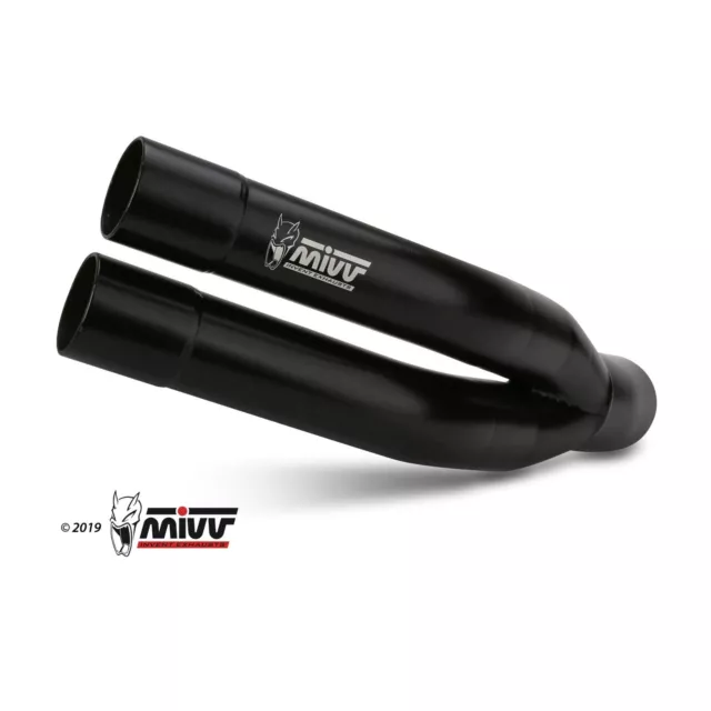 MIVV Double Gun Noir Slip-On pour Kawasaki Z 900 17-19