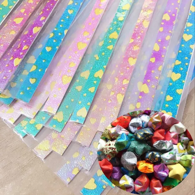420 Strips Shinny Folding Paper Lucky Wish Star Cute Origami Paper  Scrapbooking