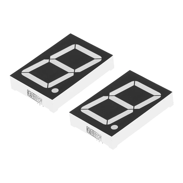 2 pz 7 segmenti 10 pin 1 bit 5,4 V 1,8" display LED catodo comune tubo digitale rosso