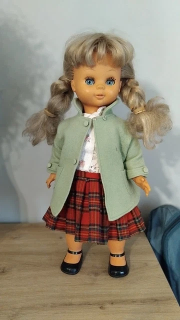 Poupée Ancienne Bella – 58 Cm – Années 1960 – Fabrication Française