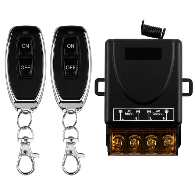 Interruttore Remoto Senza Fili 12V-72V 30A - Telecomando A Lunga Portata 50m Per Auto, Pompa Acqua, Luci - Ricevitore Con Relè Robusto