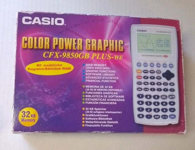 Casio CFX-9850GB PLUS Taschenrechner, Bedienungsanleitung, OVP in Brandenburg - Neuenhagen