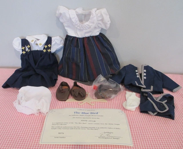 Authentic Shirley Temple Movie Costume, The Blue Bird, by The Danbury Mint, 1995