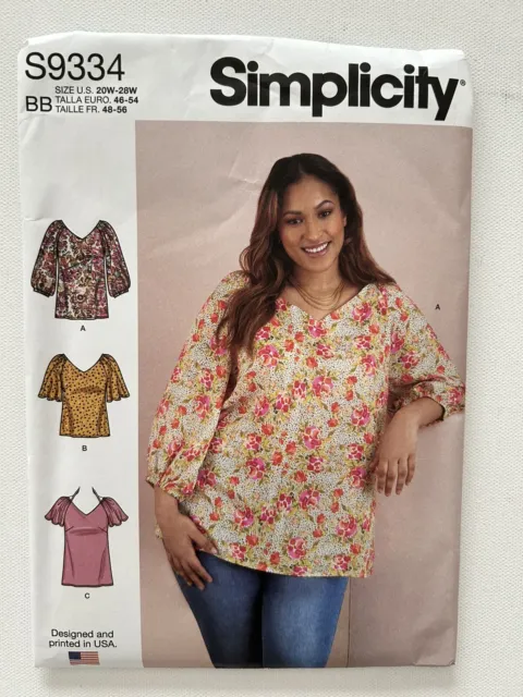NEW Simplicity 8339 SPORTS BRA Sewing Pattern; Cup Sizes 30A - 44G