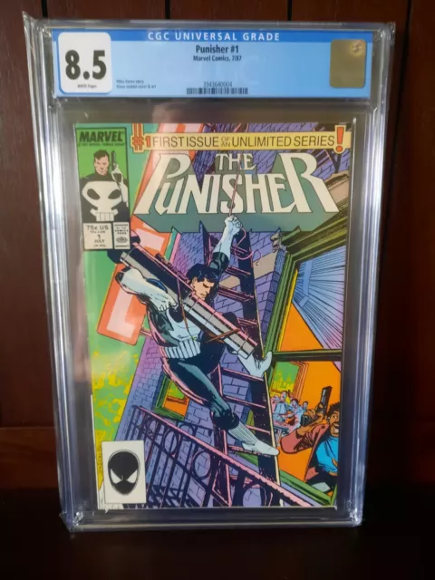 Punisher 1 Cgc 8.5  1St Ongoing Solo Series Of The Punisher