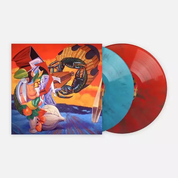 The Mars Volta Octahedron Exclusive Turquoise & Red Marble Colored Vinyl 2LP
