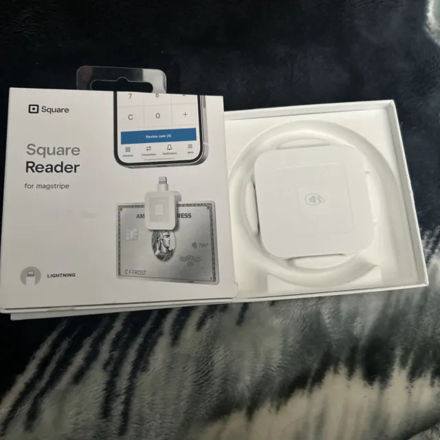 Square A-SKU-0113 Contactless Credit Card and Chip Reader - White + Magstripe