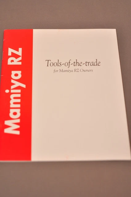 Herramientas del comercio Mamiya RZ, catálogo de accesorios RZ, ¡original, no una copia! c1995