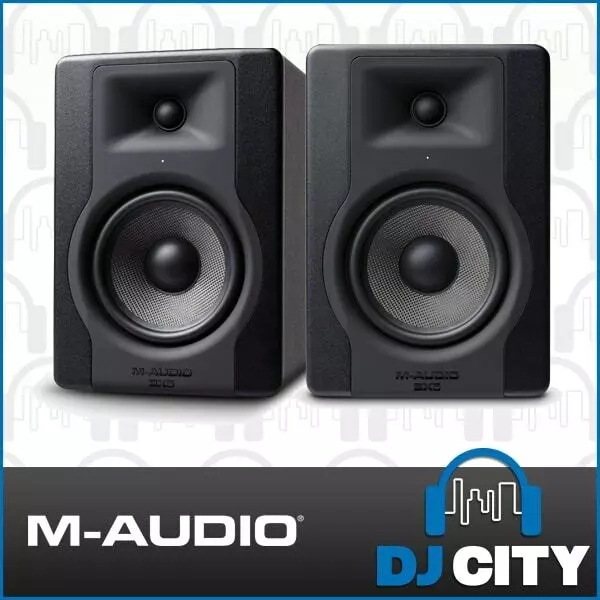 M-Audio BX5 Powered 5 Inch Studio Monitors Active Reference Speaker Pair