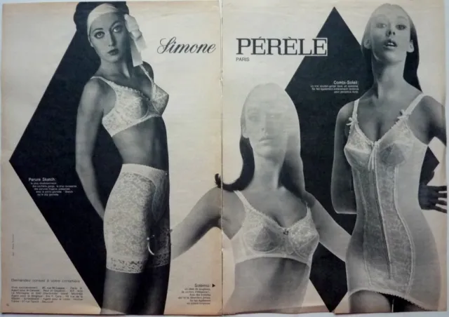 1968 WOMEN'S WARNER'S new body bra slip braslip vintage fashion ad $9.99 -  PicClick
