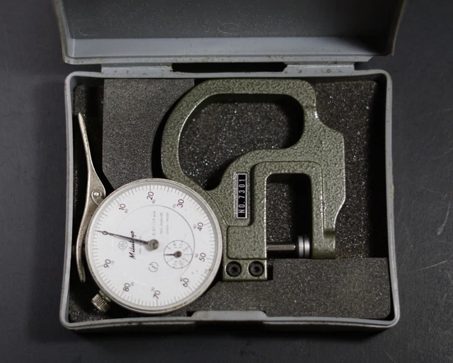 MITUTOYO 7301 DIAL Thickness Gauge 0.01mm-10mm JAPAN 2046-08 $79.99