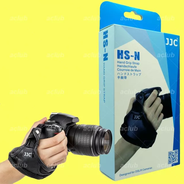 JJC Leather DSLR Camera Hand Wrist Grip Strap for Canon EOS 1D 5D 5DS 6D 7D 800D