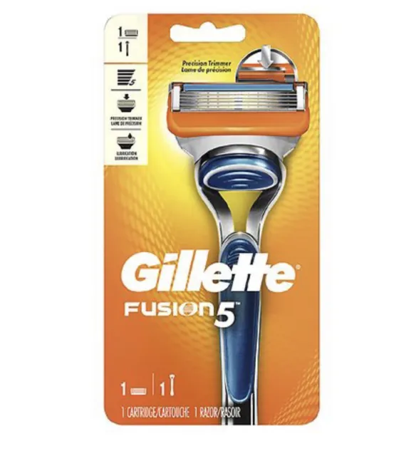NUEVO afeitadora Gillette Men Fusion 5, 1 mango de afeitadora y 1 cartucho, recortadora de precisión