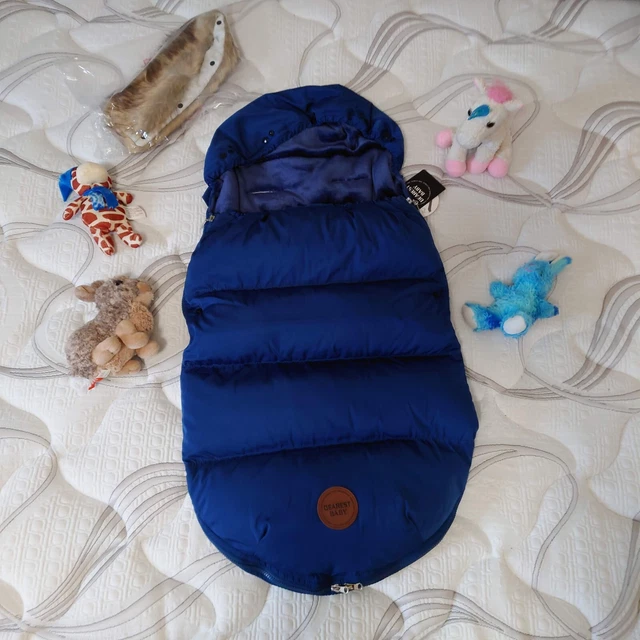 DEÄREST BÄBY Sleeping Bag in Stroller Footmuff Cocoon Waterproof-NWT-DARK BLUE