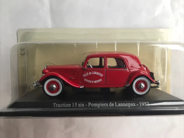 Citroën 15 CV Six 1952 Rouge Sapeur-Pompier - Miniature 1/18 Maisto Collector