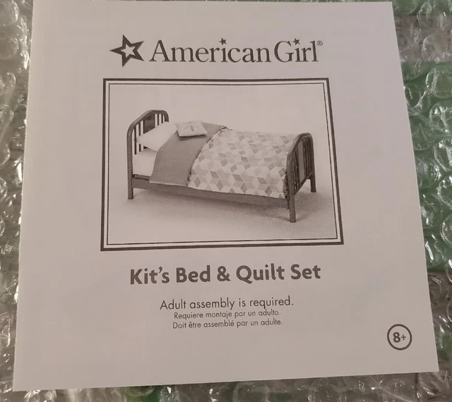 American Girl Kits Bed & Quilt Set Bedding Mattress Pillow New in Box Retired