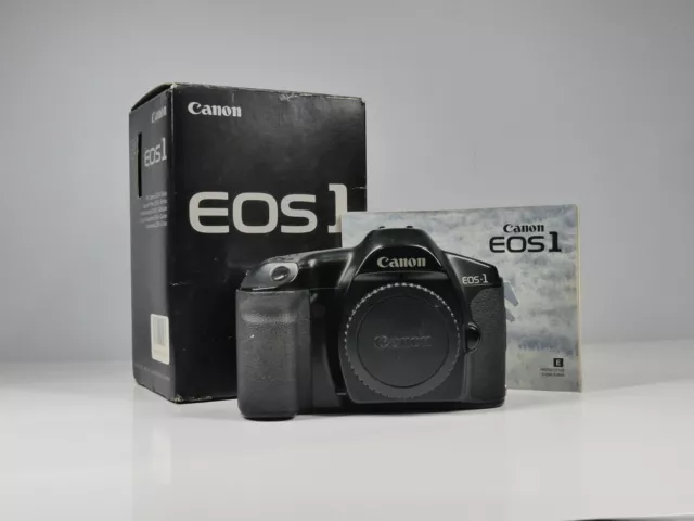 Canon Eos 1 35Mm Film Manual Pro Slr Camera  Body Boxed