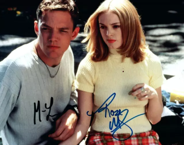 Matthew Lillard Rose McGowan Signed 8x10 Autographed Photo Picture with COA