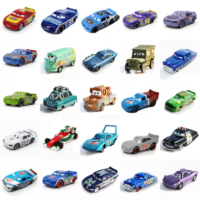 Pixar Metall 1:55 Diecast Cars Truck Movie McQueen Hicks Spielzeugauto Kids Toy
