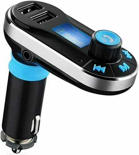 VicTsing Bluetooth Transmetteur FM Mains-libres Kit Voiture Chargeur MP3 Player