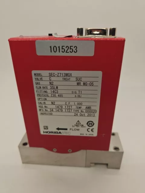 **PART ONLY**Horiba Criterion MFC Module Z713MGX N2 Digital Mass Flow 3SLM MG-5