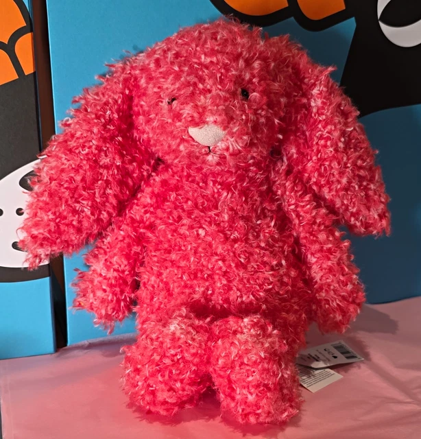 Transparent Pink Rabbit JELLYCAT BASHFUL HOLLY Bunny Pink Plush Soft Toy Medium With Tags ...