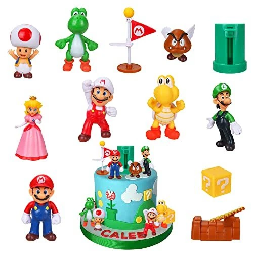 Set 12 Pezzi Topper Per Torta Drago Nero – Decorazioni Con Uova E Palline Dorate Per Compleanno A Tema