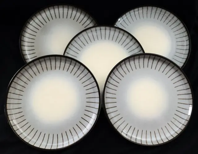 Vtg Denby Pottery England STUDIO LINE PATTERN (5) EXC! - Dinner Plates 10-1/8"
