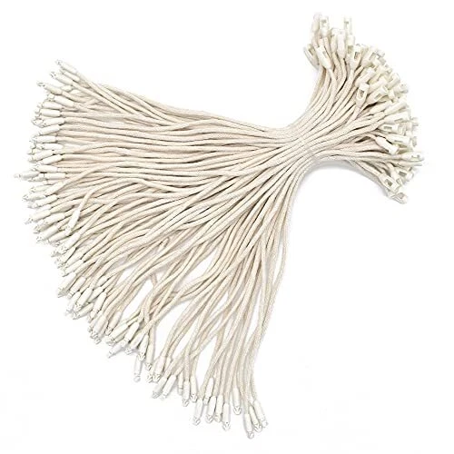 7.7" 500 Pcs Cotton Hang Tag String Fasteners Gifts Luggage Label