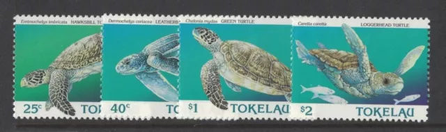 1995 Tokelau Turtles Stamps Set of 4 SG 234/7 MUH