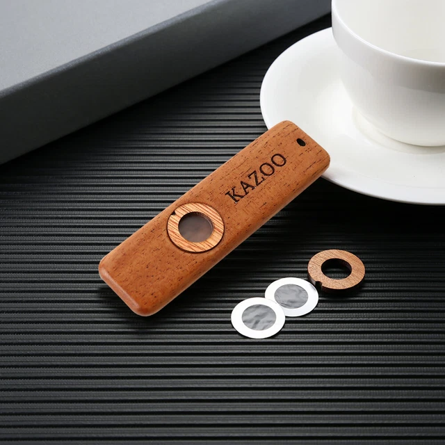 NUOVO FLAUTO KAZOO leggero flauto in legno Kazoo per bambino
