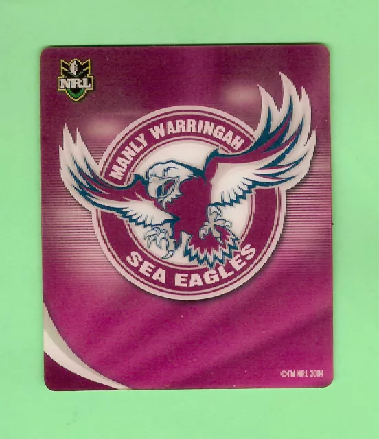 2010 Rugby League Sea Eagles Tazo  #29 Manly Sea Eagles  Logo