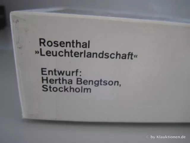 Rosenthal KERZENHALTER Leuchterlandschaft 11 cm Hertha Bengtson NEU & OVP 3