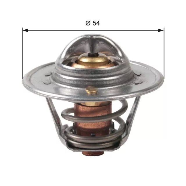 GATES TH45790G1 Kühlwasserthermostat für JEEP GRAND CHEROKEE III (WH, WK) 90°C