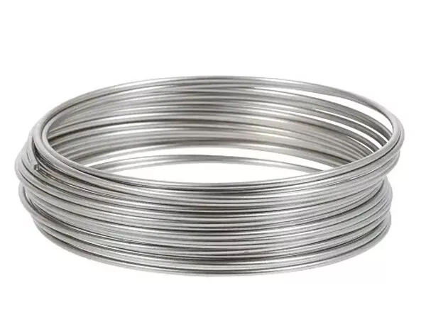 Rebound Bendable Matte Stainless Steel Wire - 0.045" Dia. - 1 lb Coil - 185 ft