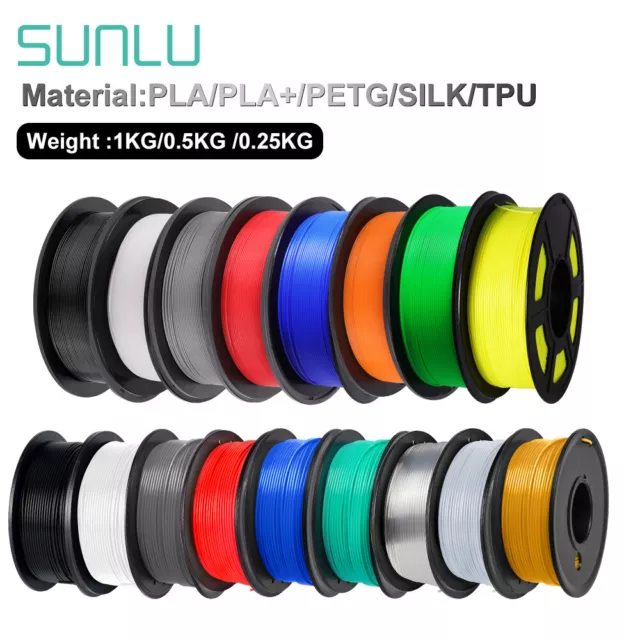 Add 3 - PAY 2】SUNLU PLA+ PLA ABS PETG 3D Printer Filament 1KG/0.25KG 1.75mm