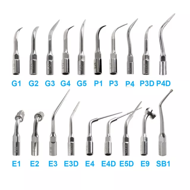 63 Type Dental Fit EMS Woodpecker G P E Ultrasonic Scaler Scaling Endo Perio Tip
