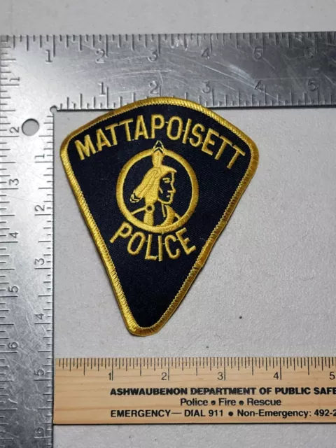 LE9B3 Police patch Massachusetts Mattapoisett