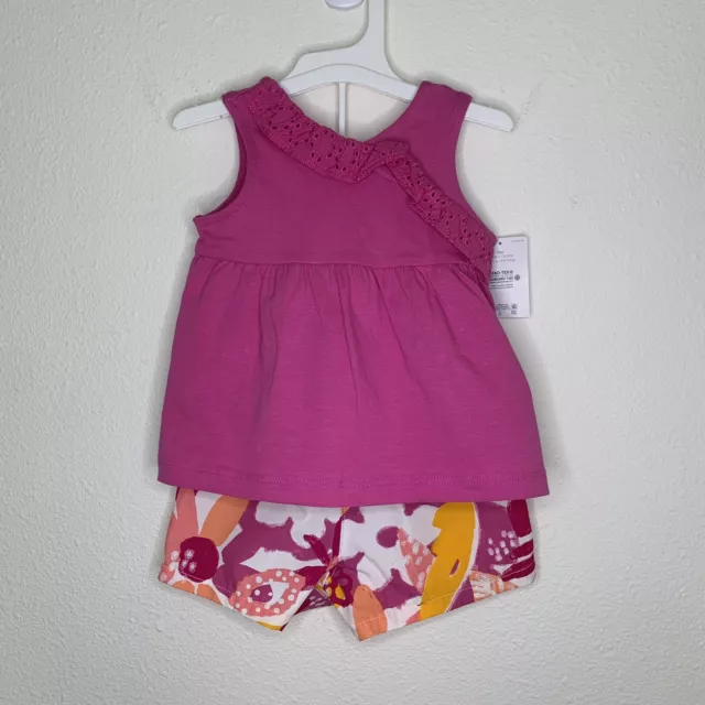 CARTERS~Just one you Toddler girl 12 mo. 2 PC shorts & tank top set New Ruffles