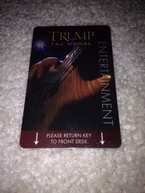 Taj Mahal Casino Hotel Room Key Card Atlantic City Las Vegas Donald Trump Cards