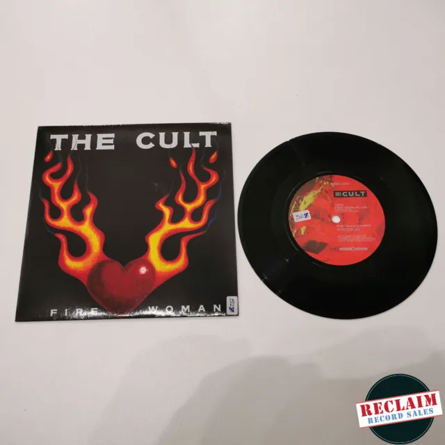 the cult fire woman 7" vinyl record very good +